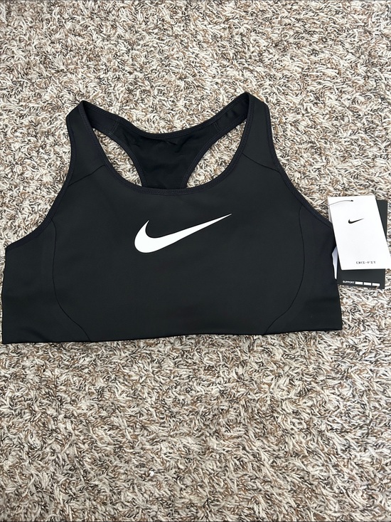 Nike Other - Nike Black Racerback Sports Bra with White Swoosh